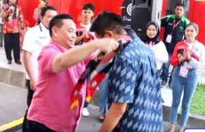 Bupati Kotim Sambut Bupati dan Kontingen Barito Utara