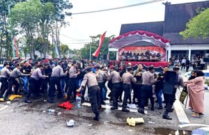 Polres Barito Utara Gelar Simulasi Sispamkota Jelang Pemilu 2024