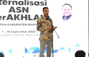 Wakil Bupati Barito Utara Buka Internalisasi ASN Berakhlak
