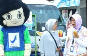 BPOM Palangkaraya Melaksanakan Kampanye Bagi Pengunjung Pasar di Barito Utara