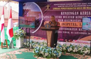 Kakanwil Kemenkumham Kalteng: Warga Binaan Adalah Keluarga Kita