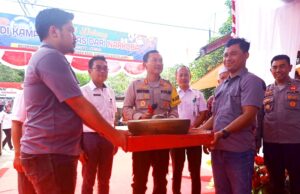 Kapolres Barito Utara Resmikan Kampung Bebas Narkoba