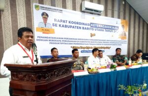 Disnakertranskop UKM Gelar Rakor Ketenagakerjaan se Barito Utara