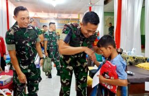 Peringati HUT TNI ke 78, Kodim 1013 Muara Teweh Gelar Bakti Sosial