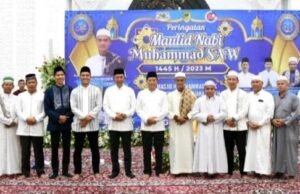 Pj Bupati Barito Utara Hadiri Maulid Nabi di Masjid H Muhammad Sidik