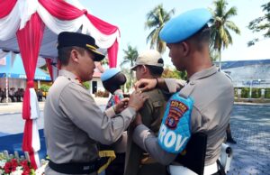 Polres Barito Utara Apel Gelar Pasukan Operasi Mantap Brata Telabang 2023-2024