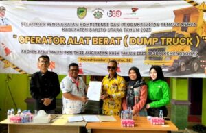 Disnakertranskop UKM Barito Utara Teken MoU Dengan LPK Kelua Mandiri