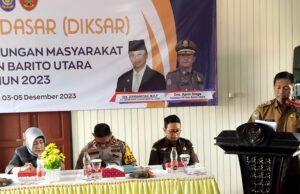 Pj Bupati Buka Pelatihan Diksar Bagi Anggota Satlinmas se Barito Utara