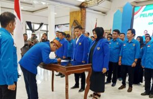 Pj Bupati Barito Utara Hadiri Pelantikan DPD KNPI Periode 2023-2026