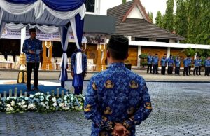 Pj Bupati Barito Utara Sampaikan Amanat Menteri PUPR Pada Apel Gabungan