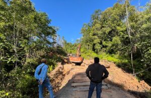 Empat Jembatan Penghubung Desa Karamuan Diperbaiki