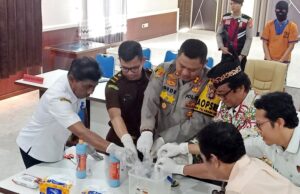 Polres Barito Utara Musnahkan Barbuk Sabu 715,29 gram Hasil Pengungkapan Januari-Februari 2024