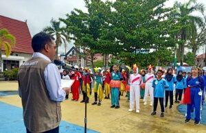 16 Peserta Tingkat SD dan SMP Ikuti Lomba Senam Sekolah Sehat Peringati Hardiknas