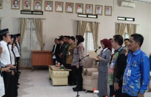 45 Anggota PPK se Kabupaten Barito Utara untuk Pilkada 2024 Dilantik