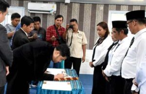 Panwaslu Sembilan Kecamatan di Barito Utara Dilantik
