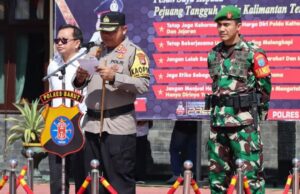 Jelang Hari Raya Idul Fitri 1445 H, Polres Barito Utara Apel Gelar Pasukan Operasi Ketupat