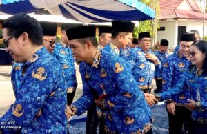 Pemkab Barito Utara Apel Gabungan sekaligus Halal Bi Halal Idul Fitri 1445 Hijriah