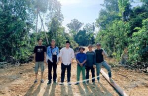 Progres Pembangunan Kelistrikan di Desa Karamuan Sudah Terlihat