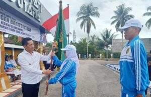 Pj Bupati Lepas Kontingen Barito Utara Ikuti Pra Popnas Kalteng