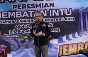 Pembangunan Jembatan Sei Intu Menggunakan APBD 2023