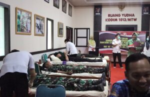 Tingkatkan Kepedulian dan Membantu Sesama, Kodim 1013 Muara Teweh Gelar Kegiatan Donor Darah Dalam Rangka HUT Ke-66 Kodam XII Tanjung Pura