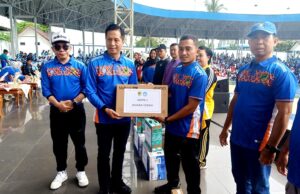 Rangkaian Hari Jadi ke 74, Pemkab Barito Utara Gelar Senam Massal dan Jalan Sehat
