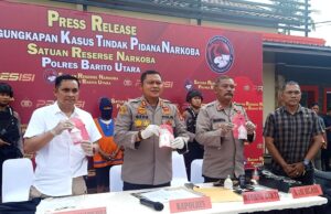 Satresnarkoba Polres Barito Utara Amankan Tiga Pelaku Tindak Pidana Narkoba