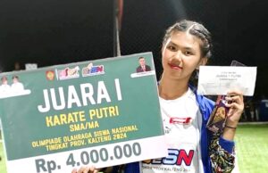 Siswi SMAN 1 Muara Teweh Wakili Kalteng pada O2SN di Tingkat Nasional