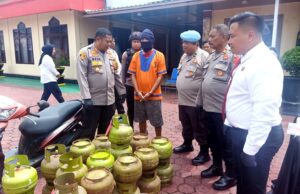 Satreskrim Polres Barito Utara Ungkap Kasus Pencurian LPG 3 Kg dari Dua TKP Dilakukan Tersangka R