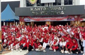 Semarak HUT ke 79 RI dan Hari Jadi ke 74 Kabupaten Barito Utara, DWP Adakan Berbagai Lomba