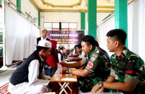 Kodim 1013 Muara Gelar Pengobatan Massal dan Pembagian Sembako
