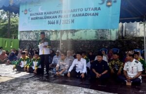 Ketua Baznas Barito Utara Paparkan Kinerja dan Target Zakat dalam Acara Penyaluran Paket Ramadan 1446 H