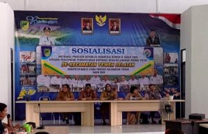 Disnakertranskop UKM Barut Kembali Sosialisasi Pembentukan Koperasi Merah Putih di Teweh Selatan
