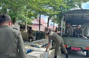 Satpol PP Barito Utara Lakukan Penertiban PKL di Jalur Protokol Kota Muara Teweh