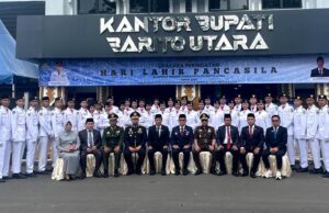Paskibraka Barito Utara Angkatan 2024 Tuntaskan Tugas Terakhir pada Peringatan Harlah Pancasila 2025