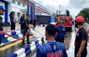 Jelang HUT ke 75 Barito Utara, Disdamkarmat Turunkan 180 Personel Bersihkan Jalan Protokol