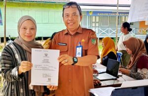 Disdukcapil Kembali Lakukan Pelayanan Jemput Bola Adminduk di Kelurahan Lahei II