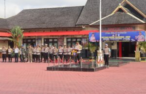 Polres Barito Utara Gelar Apel Pasukan Tanda Dimulainya Operasi Patuh Telabang 2025