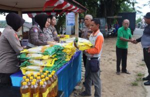 Jaga Ketersediaan dan Keterjangkauan Pangan, Polres Barito Utara Gelar Gerakan Pangan Murah