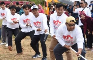 Pemkab Barito Utara Gelar Lomba Antar Instansi Penuh Semangat Kebersamaan, Semarak HUT ke 80 RI