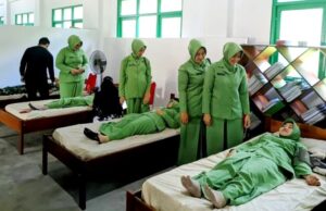 Peringati HUT TNI ke-80, Kodim 1013 Muara Teweh Gelar Donor Darah Massal