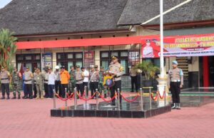 Polres Barito Utara Gelar Apel Operasi Aman Nusa-1 Telabang 2025, Tegaskan Komitmen Jaga Harkamtibmas