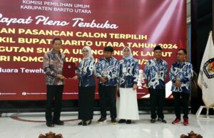 Rapat Pleno Terbuka KPU Tetapkan Pasangan Calon Terpilih Bupati dan Wakil Bupati Barito Utara 2024