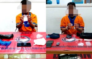 Polres Barito Utara Tangkap Dua Pengedar Sabu, 53,10 Gram Barang Bukti Diamankan