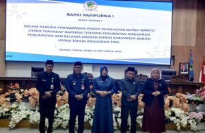 Pj Bupati Barito Utara Sampaikan Nota Keuangan dan RAPBD-P 2025 Senilai Rp3,46 Triliun di DPRD