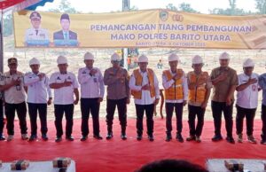 Pj Bupati Barito Utara Resmikan Pembangunan Mako Polres, Wujud Komitmen Ciptakan Keamanan dan Ketertiban