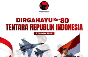 Ketua Fraksi PDI Perjuangan DPRD Barut Ucapkan Dirgahayu ke 80 TNI