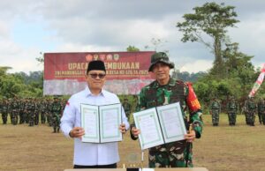 Pj Bupati Barito Utara Resmi Buka TMMD KE-126