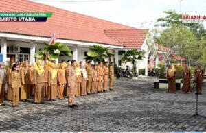 Bupati Barito Utara Tegaskan Penguatan Disiplin dan Kinerja ASN Dinsos PMD dan BKPSDM