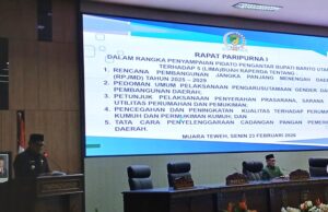 Bupati Sampaikan Lima Raperda pada Rapat Paripurna I Masa Sidang II DPRD Barito Utara
